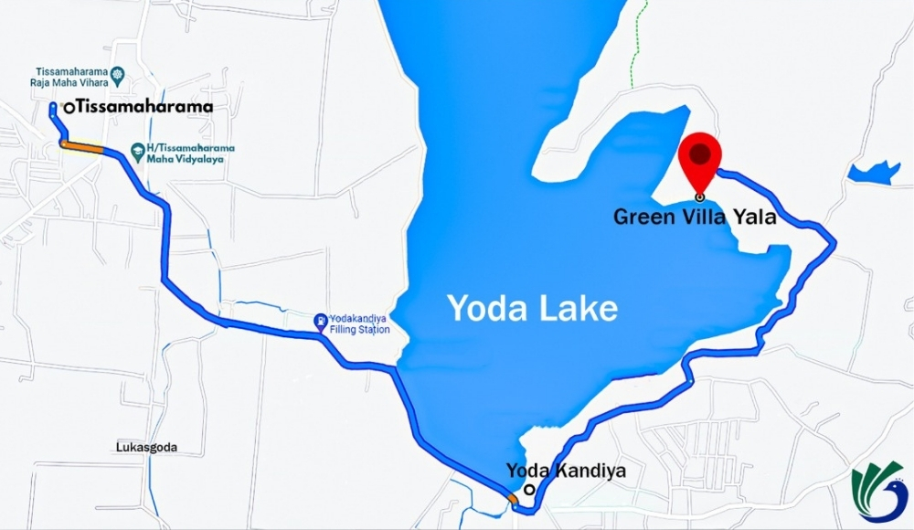 Map to Green Villa Yala